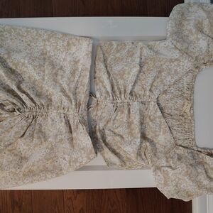 By Together Beige and Blue Floral Dress